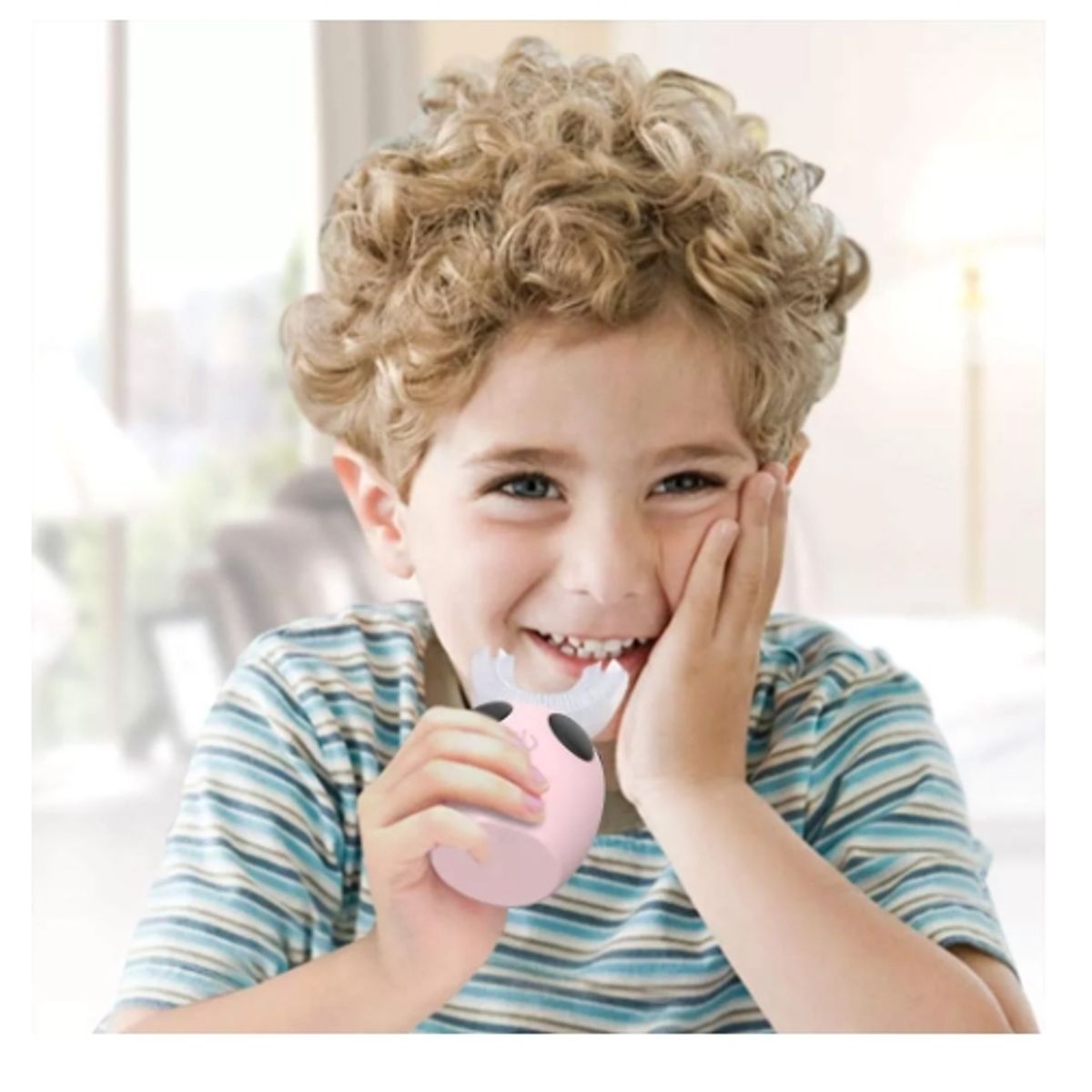 GENERICO - Cepillo De Dientes Eléctrico Infantil Ultrasónico 360 Dental