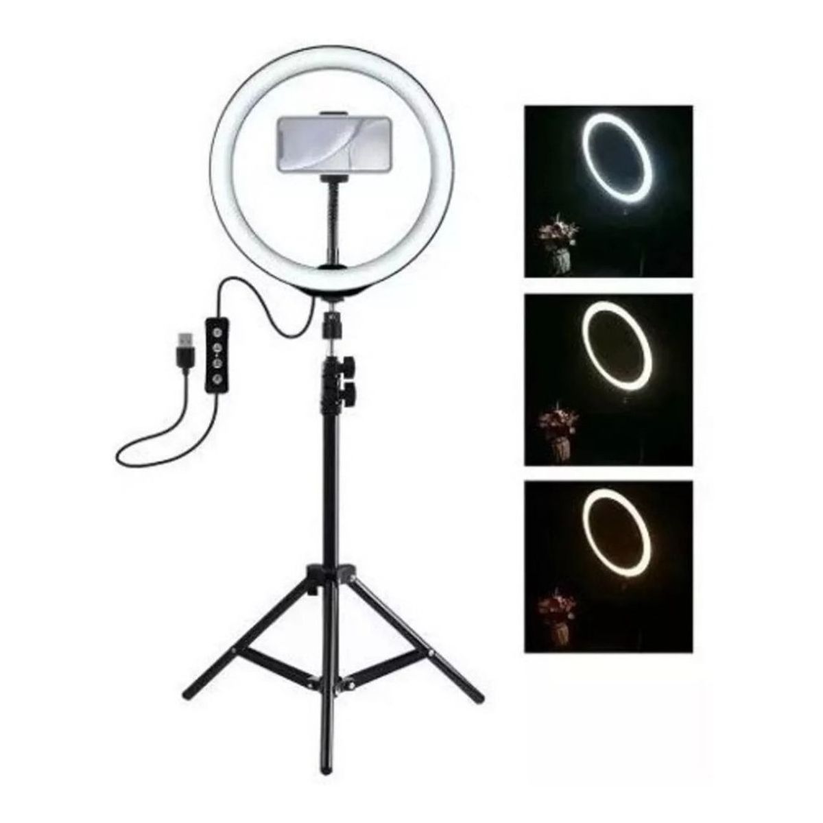 GENERICO - Aro Led Iluminación Estudio Fotográfico 26cm Luz
