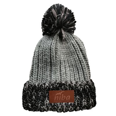 Imagen 2 del producto Gorro lana Enladrillado Negro Gris