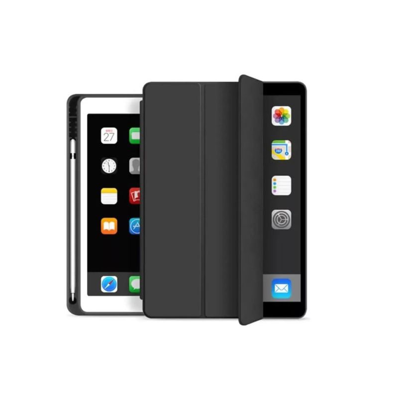 GENERICO - Carcasa Funda Smart Cover Para iPad 7/8/9 Gen 10.2 - Diseño Negro