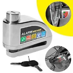 GENERICO - Candado Freno Disco Moto Bici Alarma Bloqueo Antirrobo Xl