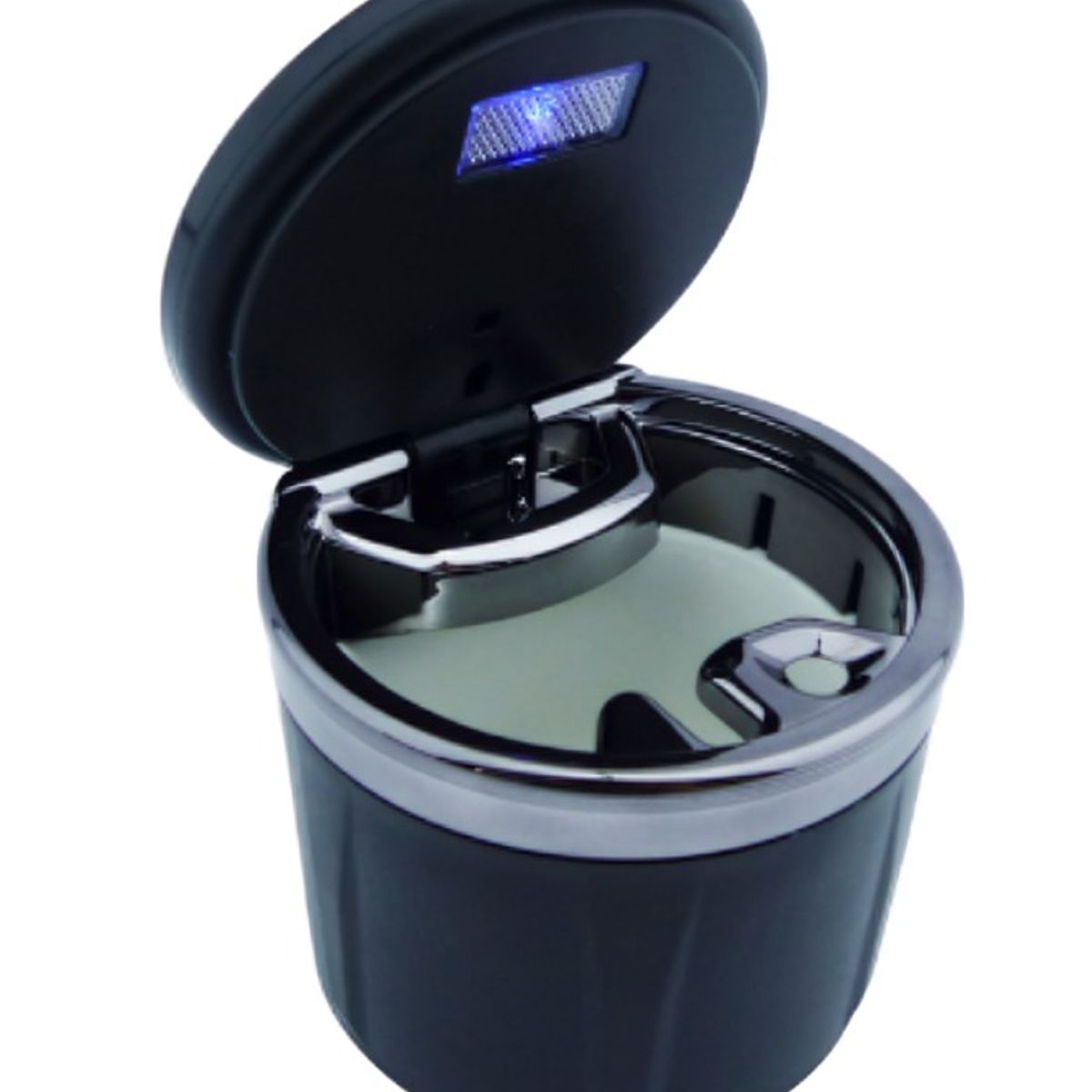 OEM - CENICERO PARA AUTO PORTATIL CON LUZ LED PORTA MONEDA