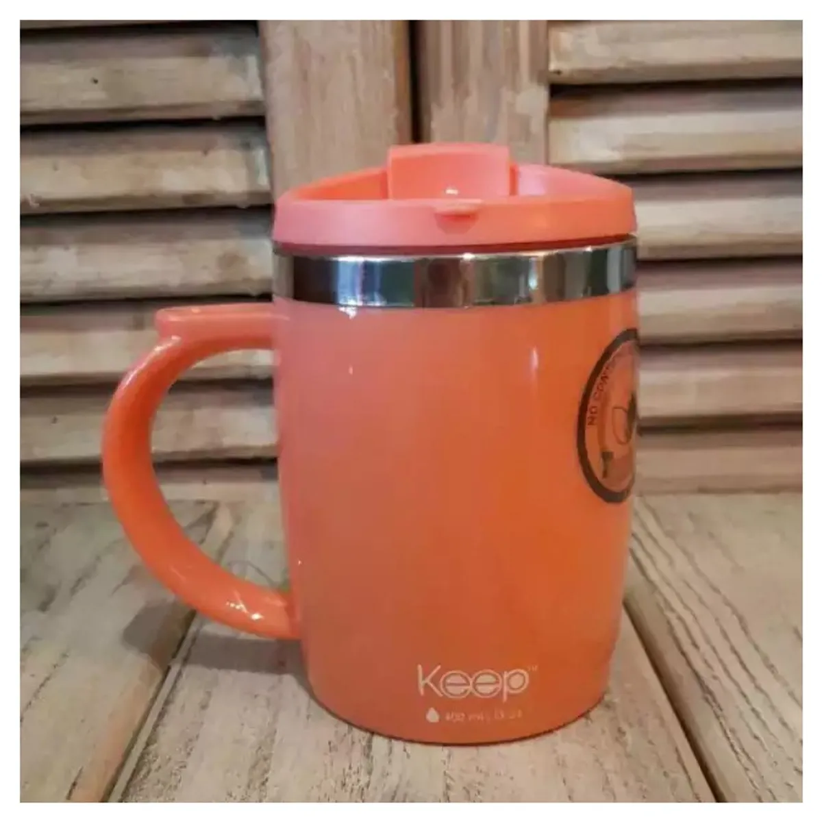 GENERICO - Mug Termico Keep Taza Café Té Desayuno Termo 400ml Rosa