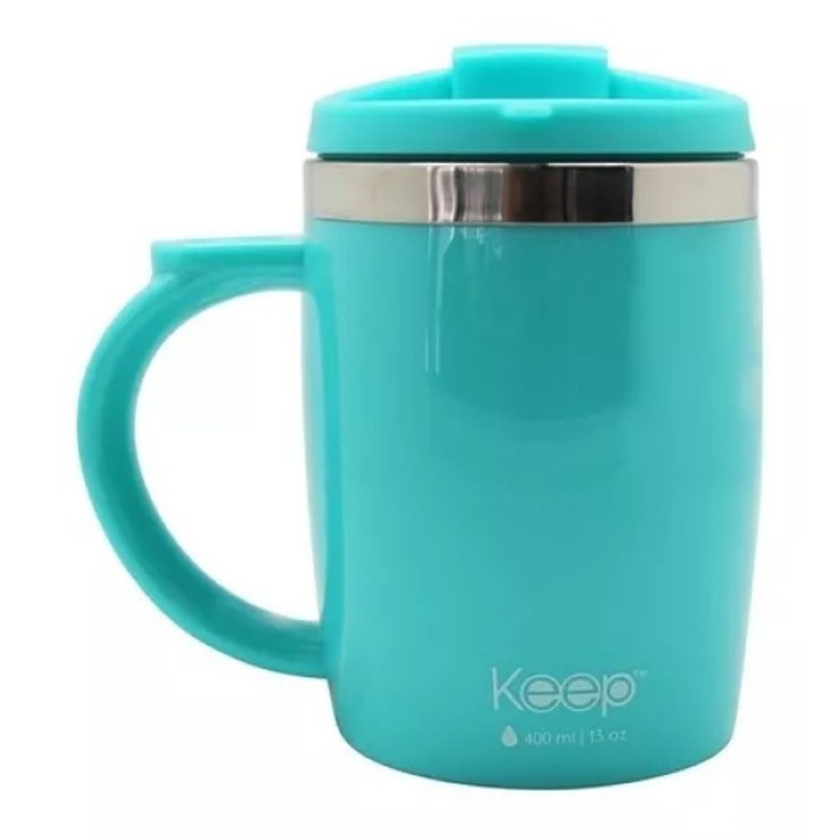 GENERICO - Mug Termico Keep Taza Café Té Desayuno Termo 400ml Verde