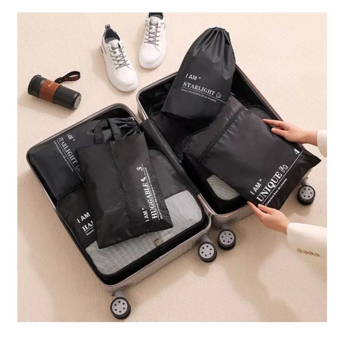 GENERICO - Bolsas Organizadoras De Maleta Viajes Impermeables, 6 Piezas