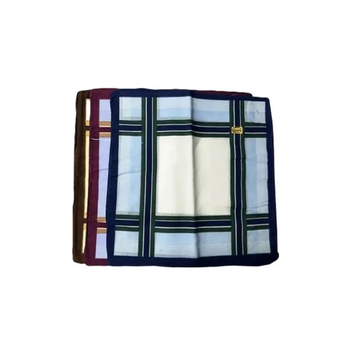 GENERICO - Pañuelos Variados Para Hombre, 100% Cuadrados 12 Und Pack