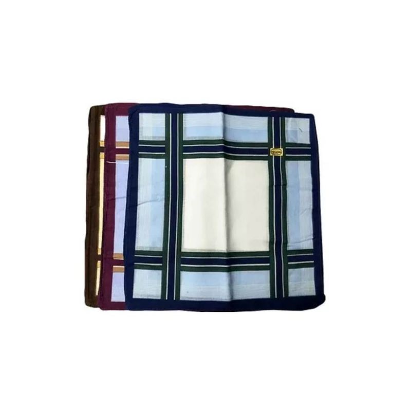 GENERICO - Pañuelos Variados Para Hombre, 100% Cuadrados 12 Und Pack