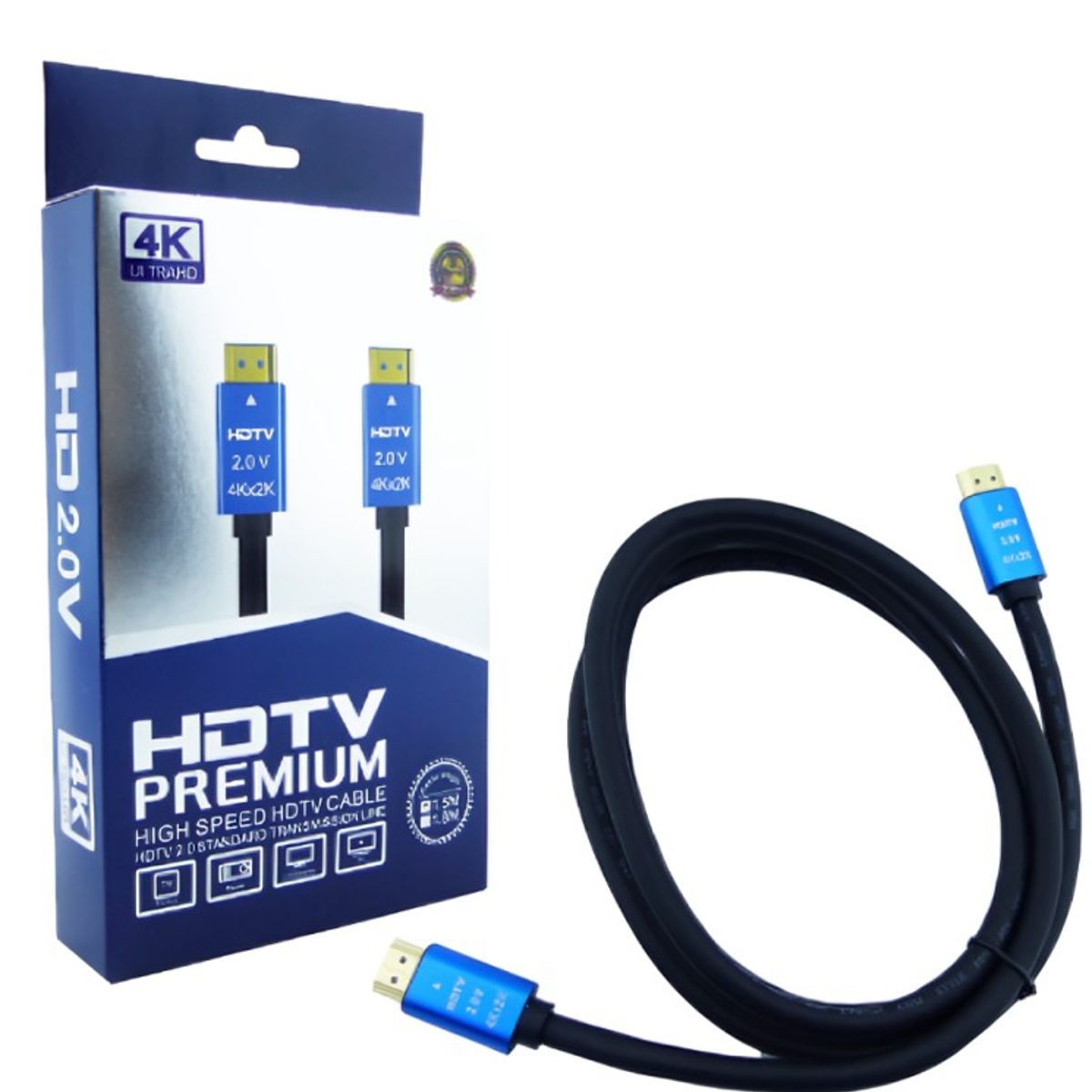 OEM - CABLE HDMI HDTV 1.5 MTS NEW 4KX2K ULTRA HD 2.0 V PUNTA METAL