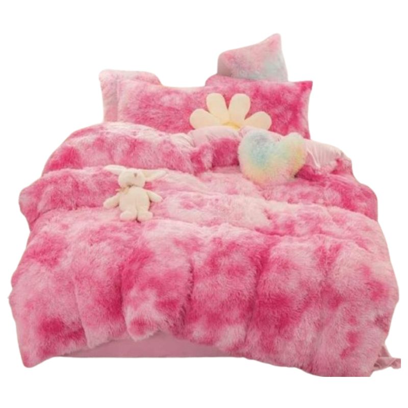 GENERICO - COBERTOR FUCSIA JASP PELUDO PLUMON INVIERNO CON CHIPORRO 2 PLAZA  TF