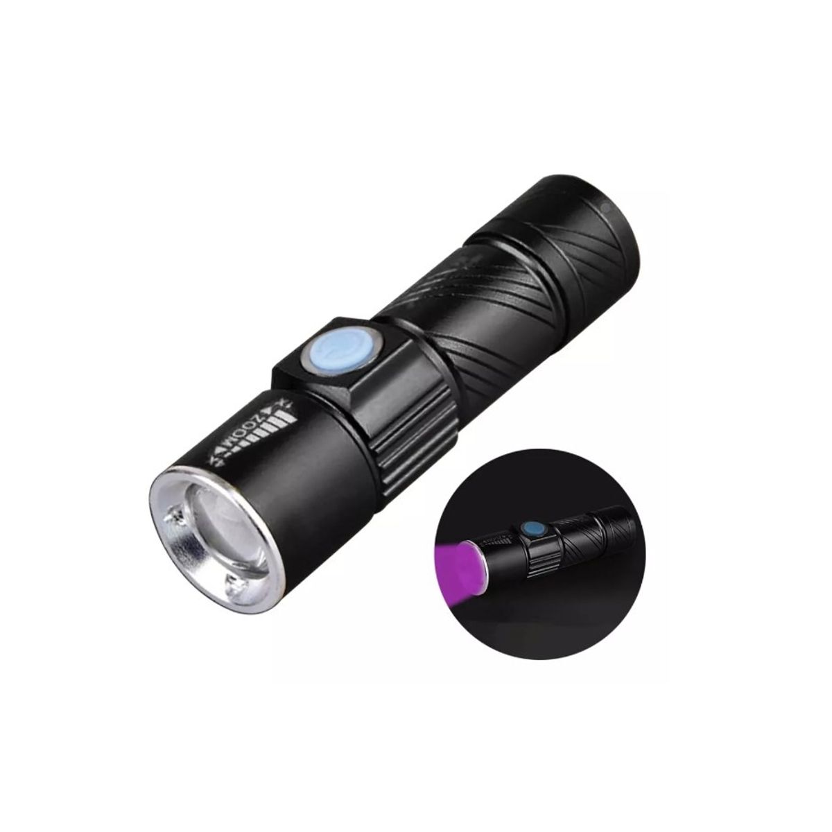 GENERICO - Linterna Uv Ultravioleta Led Recargable Usb Detector Billete