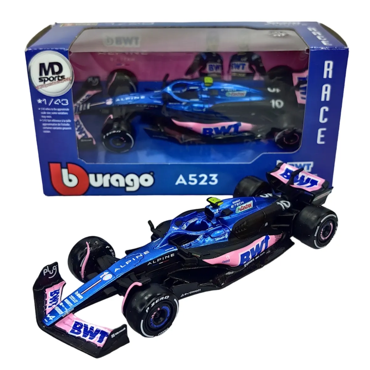 BBURAGO - Auto F1 Alpine A523 2023 #10 Pierre Gasly Caja Normal 1:43