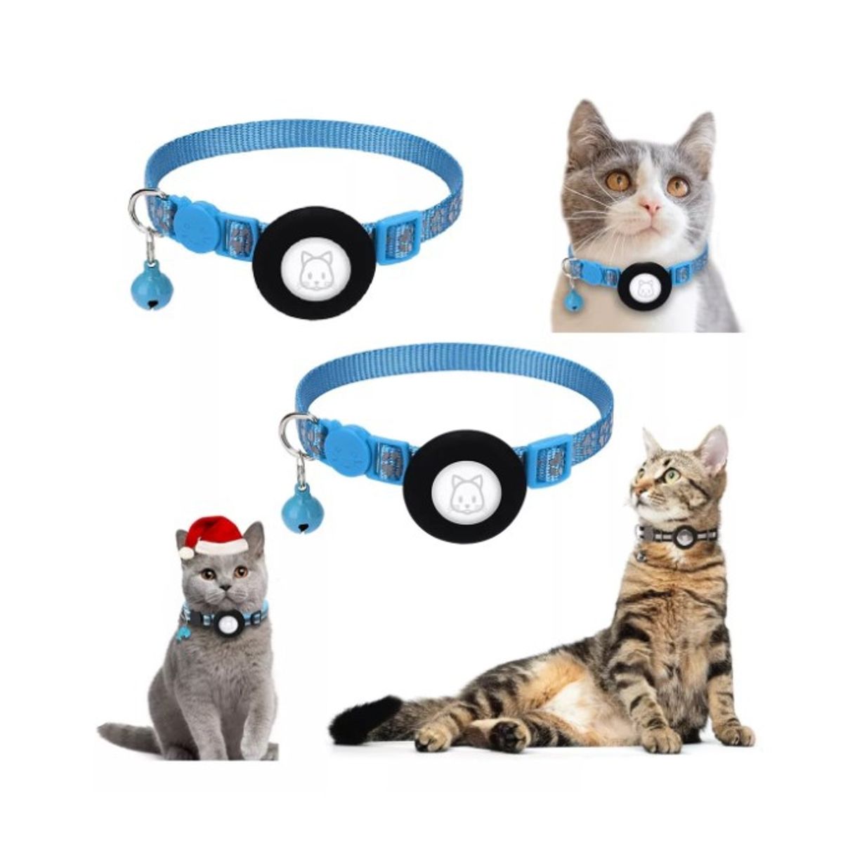 GENERICO - Collar Correa Con Funda Para Airtag Localizar Gato  Perro