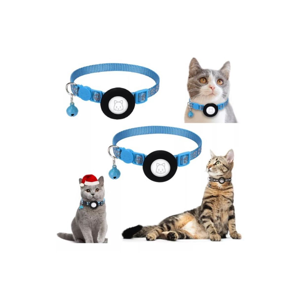 GENERICO - Collar Correa Con Funda Para Airtag Localizar Gato  Perro