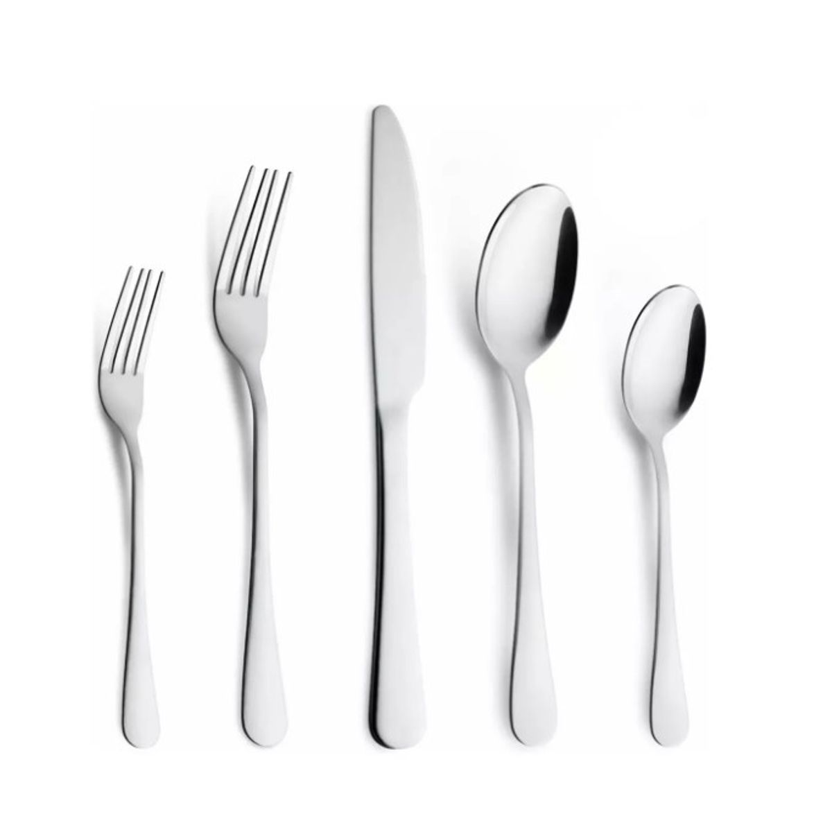 GENERICO - Juego De Cubiertos De Acero Inoxidable, 30 Piezas Plateados