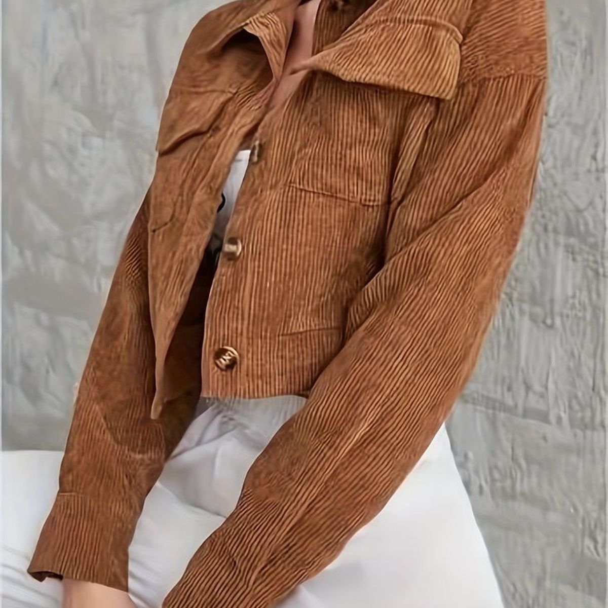 ARRAKASTA - Chaqueta de cotelé corta