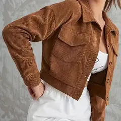 ARRAKASTA - Chaqueta de cotelé corta