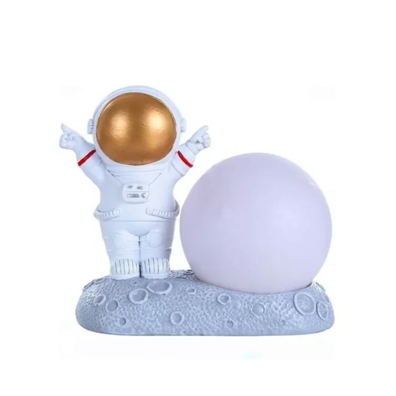 GENERICO - Lampara Luz De Noche Rgb Decoración Astronauta Espacio Luna