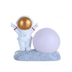 GENERICO - Lampara Luz De Noche Rgb Decoración Astronauta Espacio Luna