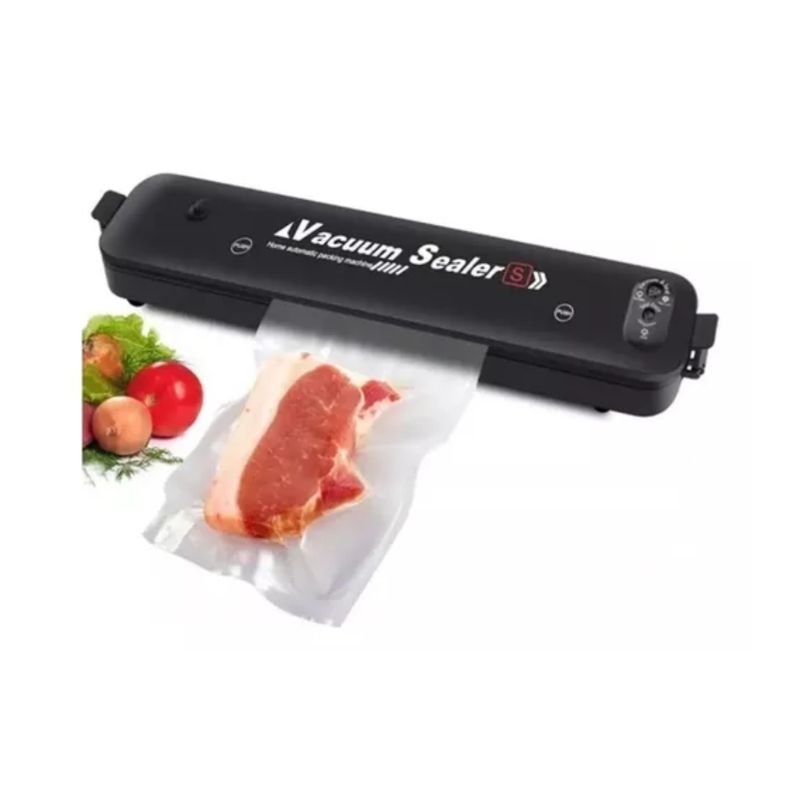 GENERICO - Maquina Selladora Al Vacío Alimentos 90w + 2 Rollos 28cmx5m