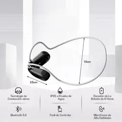 AIZO - Audífonos Bluetooth over-ear para deporte impermeable