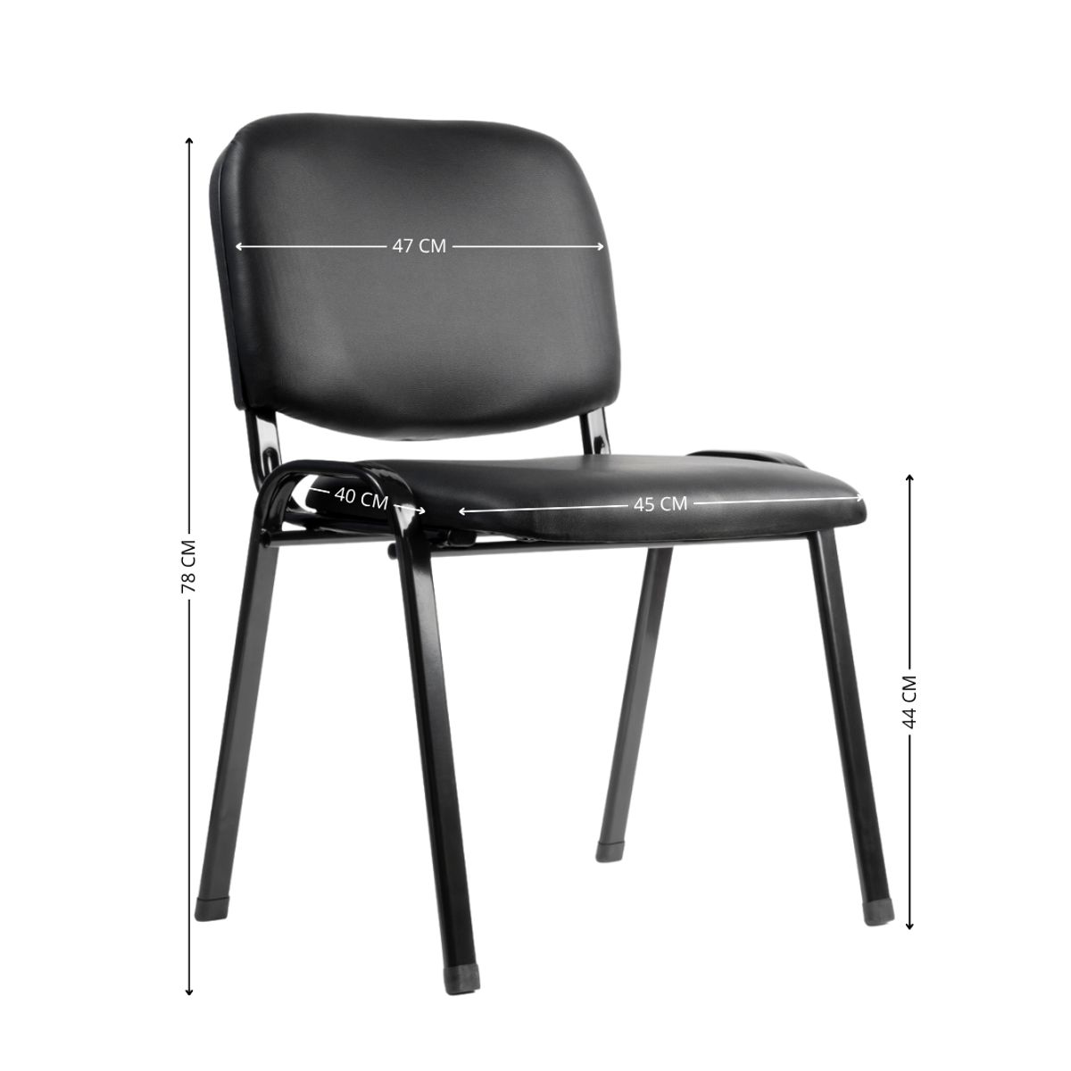 MODERNISMO - Silla visita iso tapizada ecocuero