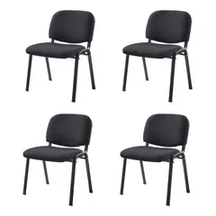 MODERNISMO - Pack 4 Sillas Visita Iso Acolchada Cacino Recepción