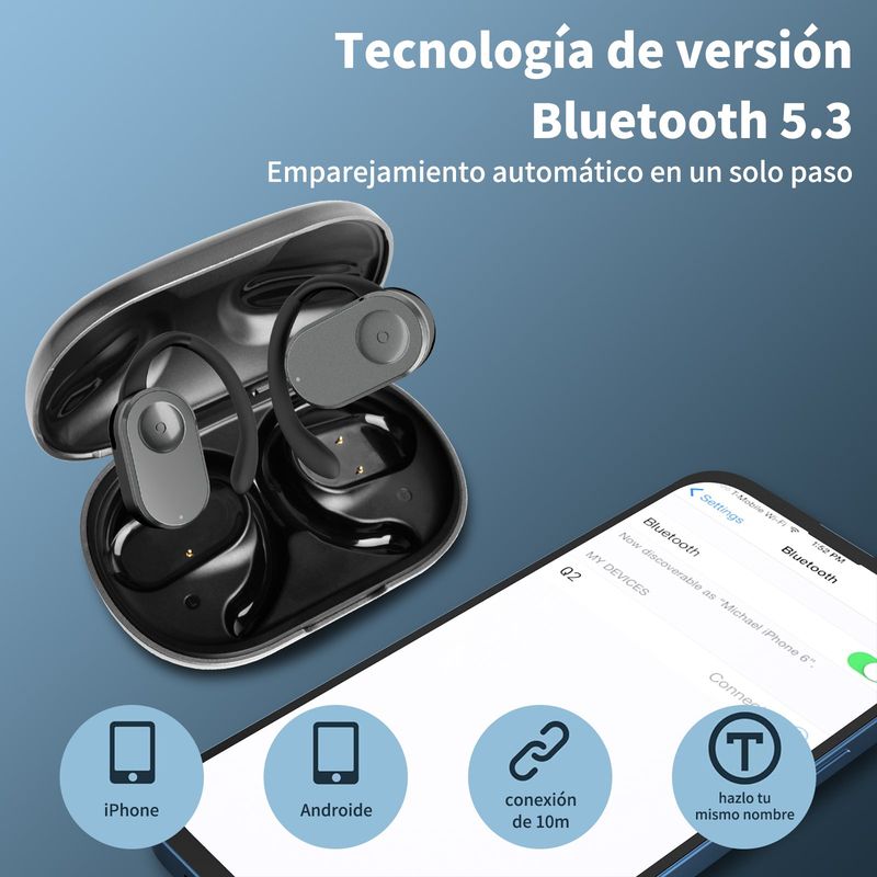 AIZO - Audífonos Inalámbricos Bluetooth Over-ear Q2