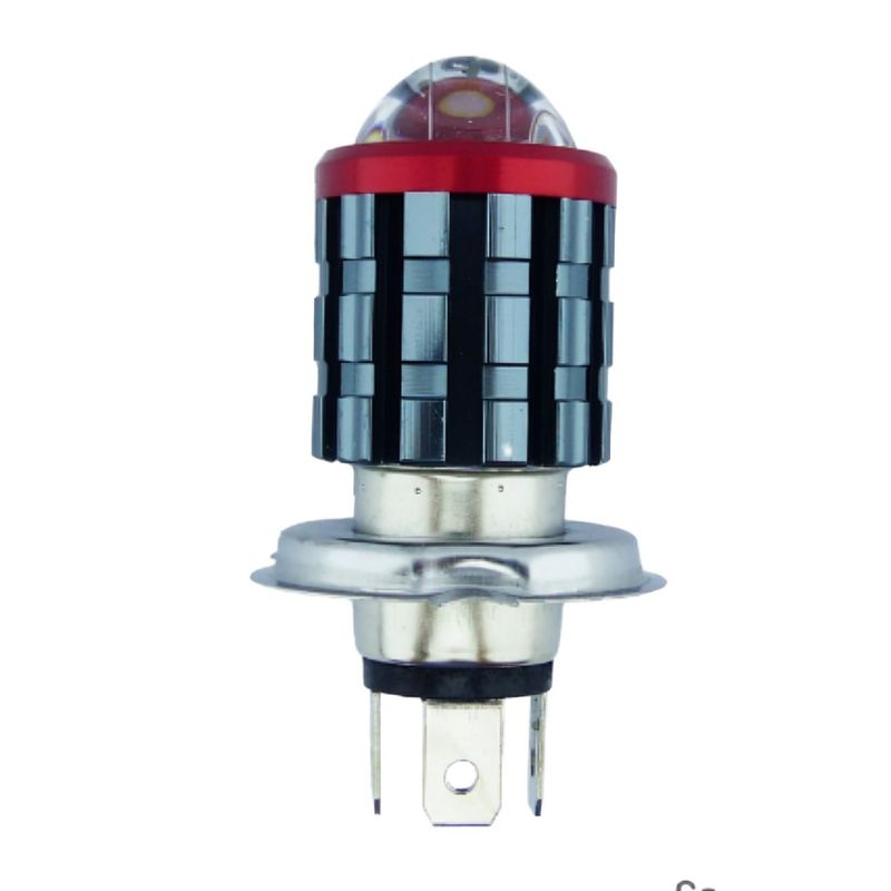 OEM - AMPOLLETA MOTO H-4 LED OJO DE ANGEL LIUHJG 20W DUO COLOR