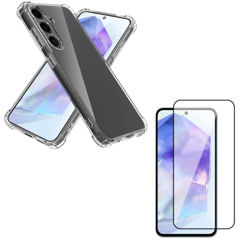 GENERICO - Carcasa Transparente Ref Para Samsung Galaxy A55 + Lamina V