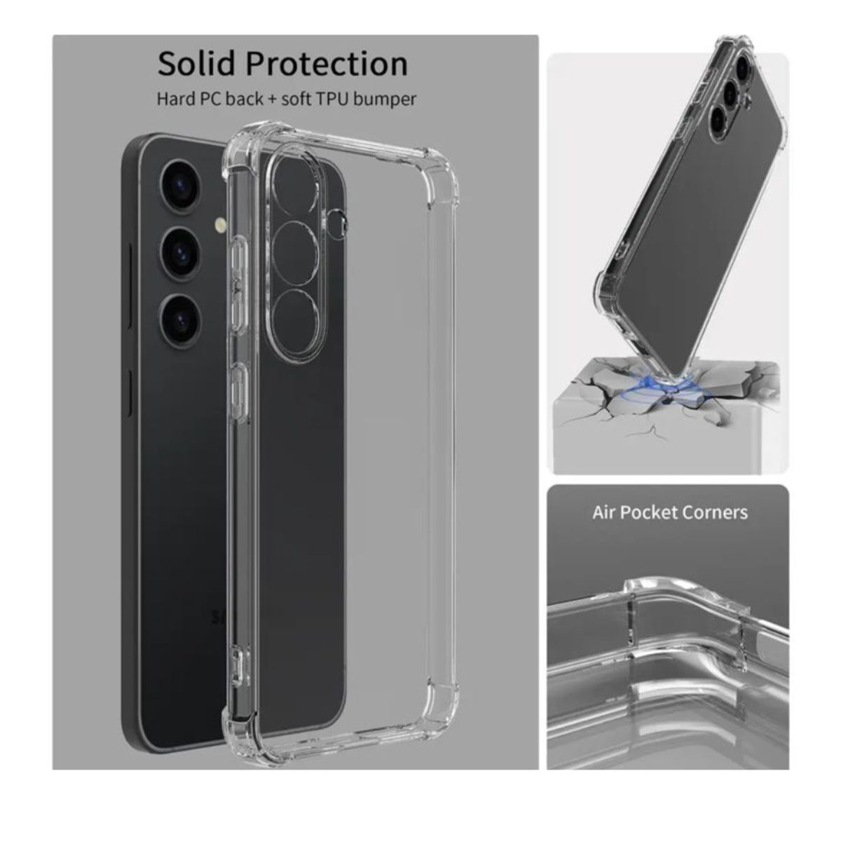 GENERICO - Carcasa Transparente Ref Para Samsung Galaxy A55 + Lamina V
