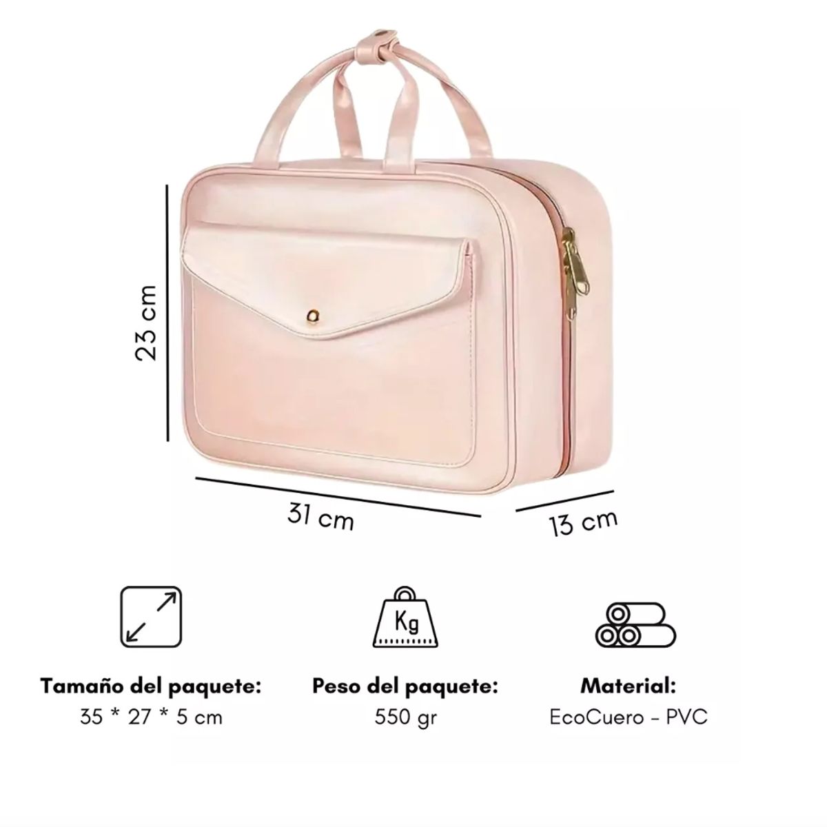 GENERICO - Neceser Mujer De Viaje Aseo Cosmetiquero Bolso Impermeable