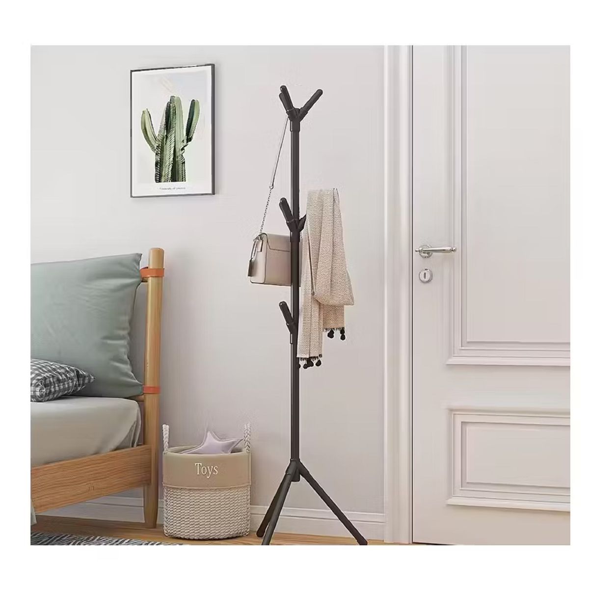 GENERICO - Perchero Exhibidor De 3 Niveles De Pie Para Abrigos Sombrero