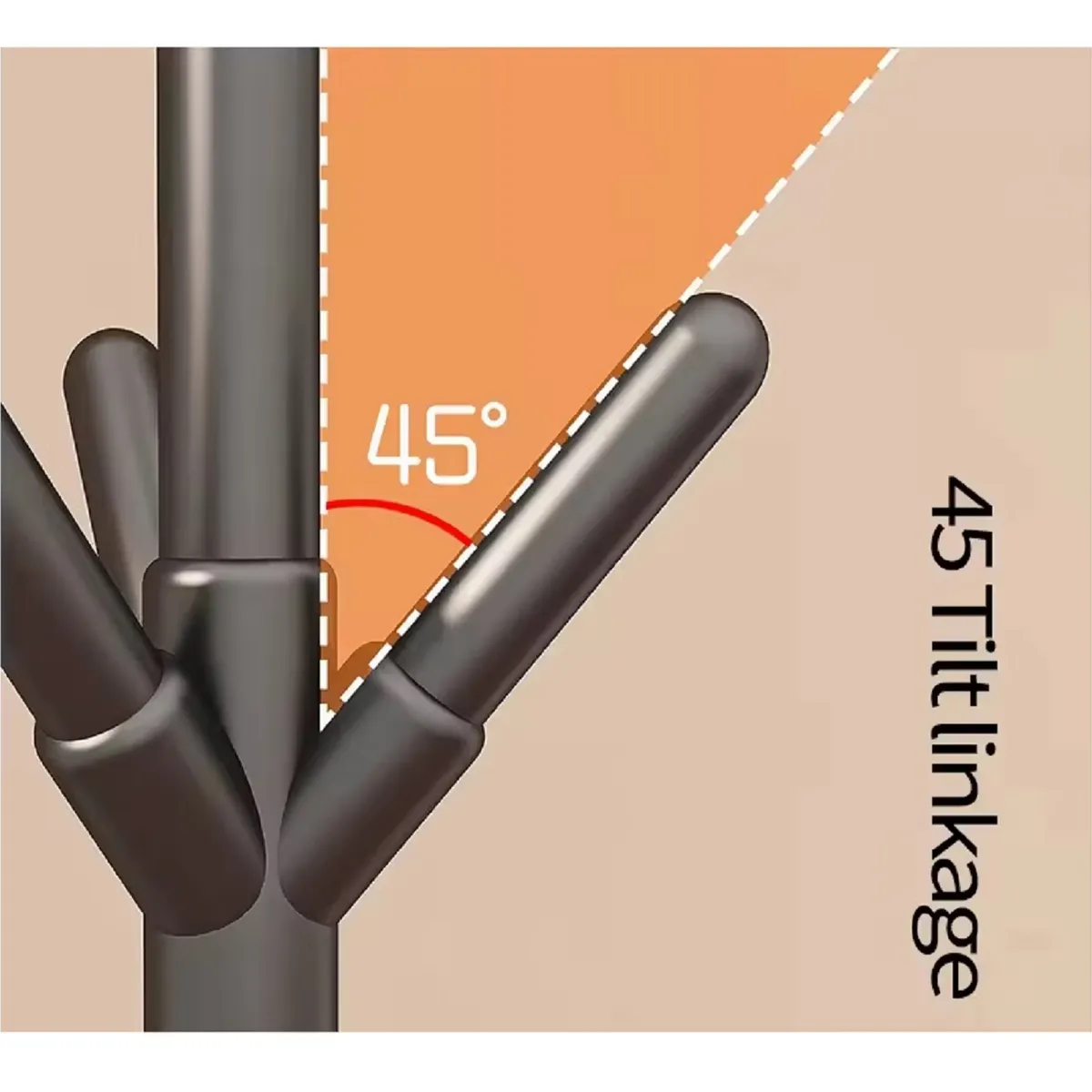 GENERICO - Perchero Exhibidor De 3 Niveles De Pie Para Abrigos Sombrero