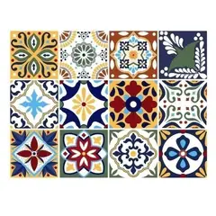 GENERICO - Azulejos Autoadhesivos Transparente Talavera