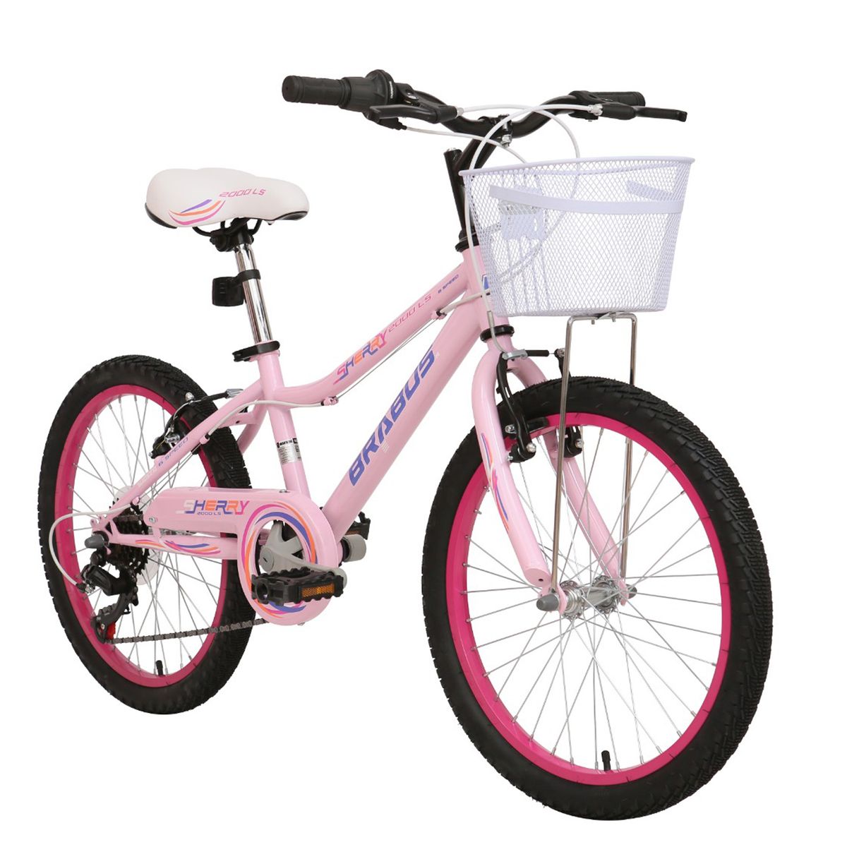 BRABUS - Bicicleta Sherry Aro 20 Rosado