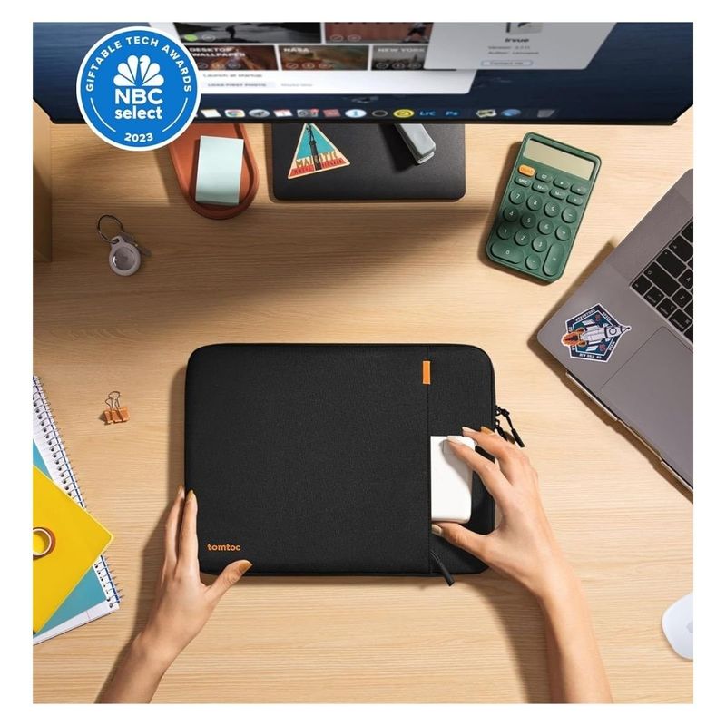 TOMTOC - Tomtoc Funda Defender-A13 para Notebook 15.6 pulg - Negro