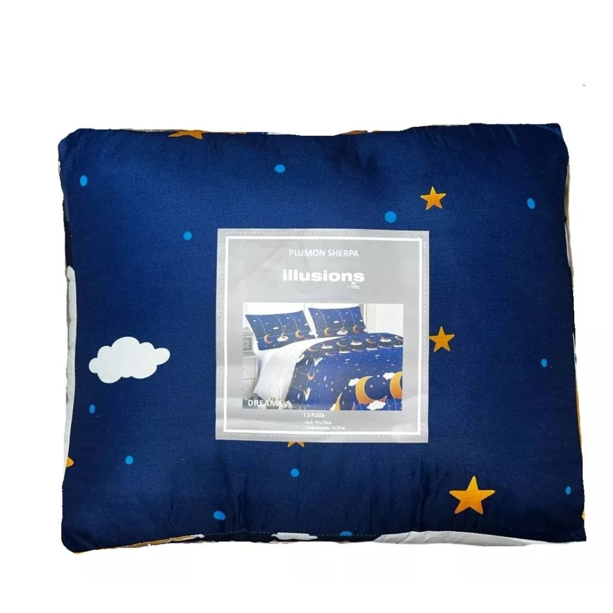 ILLUSIONS - Plumón Infantil Sherpa Apto 1 Pl Y 1.5 Plaza Marca Illusions Dreams