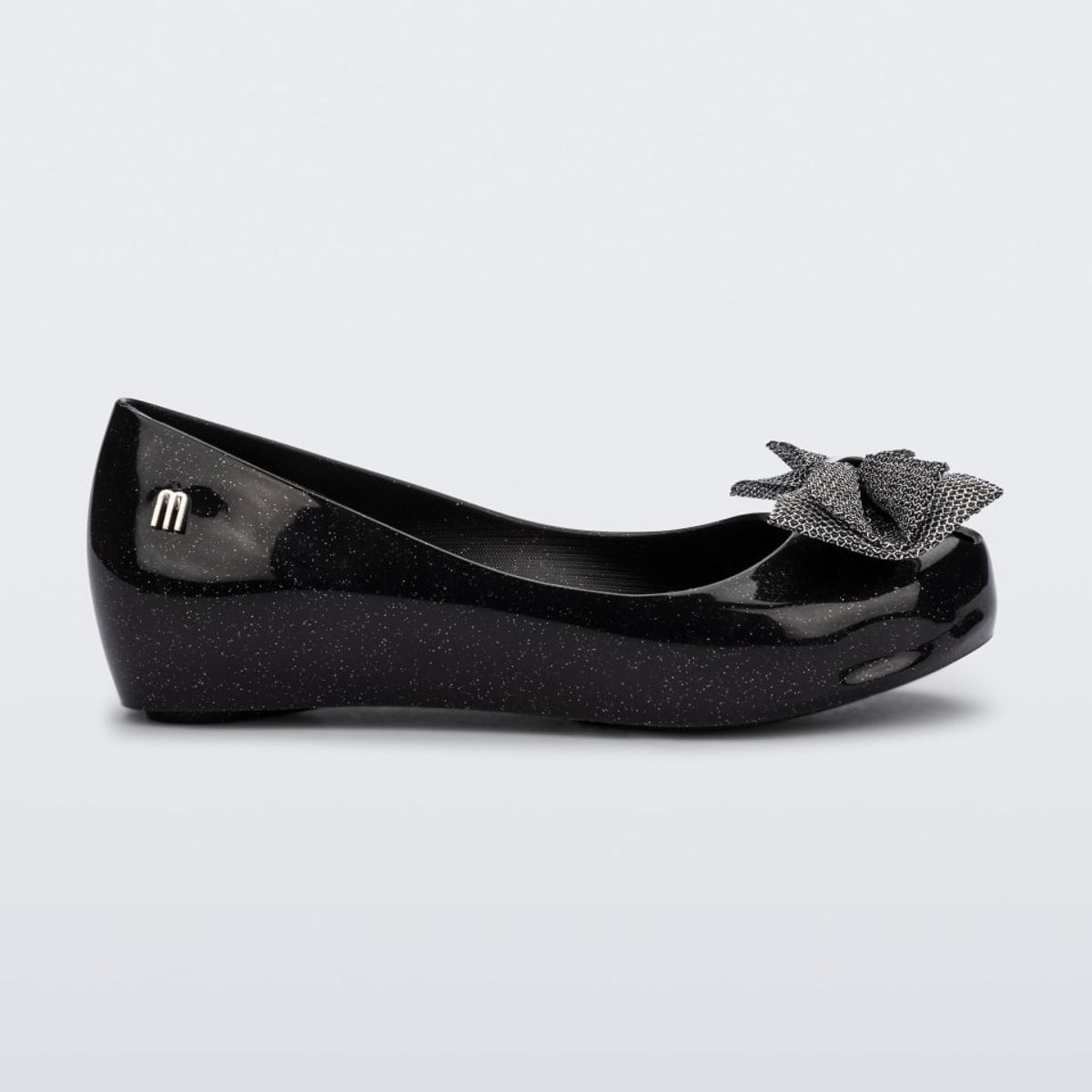 MELISSA - Ballerina Mini Melissa Ultragirl Sweet XII Inf Negro Glitter