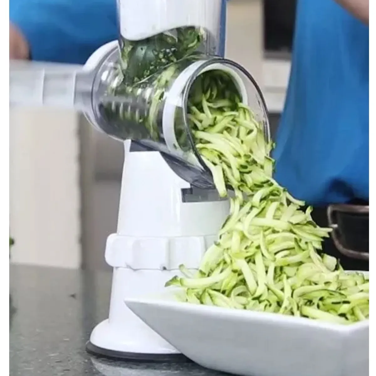 GENERICO - Rallador Rebanador De Verduras Manual Multifuncional 3 En 1