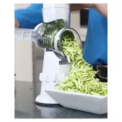 GENERICO - Rallador Rebanador De Verduras Manual Multifuncional 3 En 1
