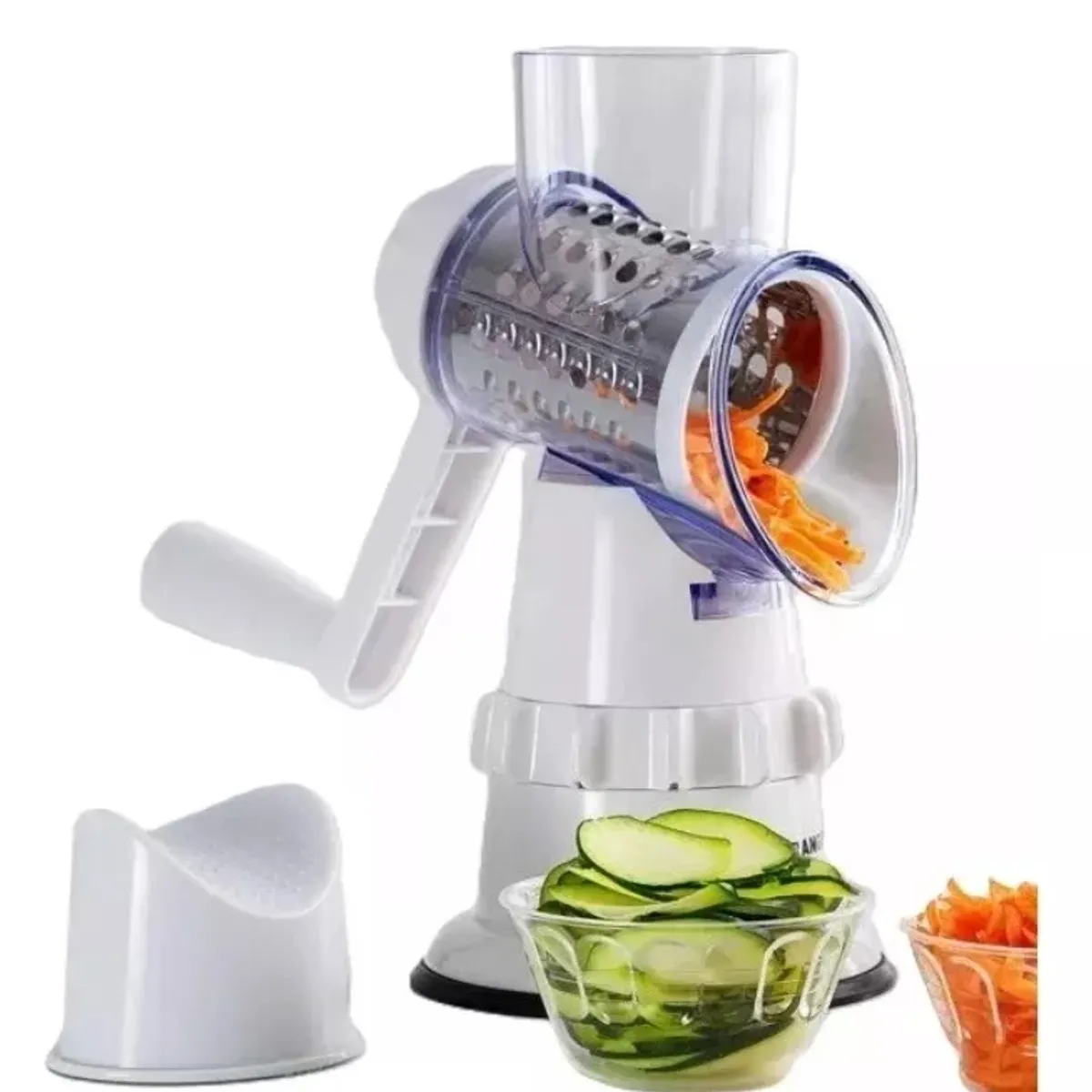 GENERICO - Rallador Rebanador De Verduras Manual Multifuncional 3 En 1