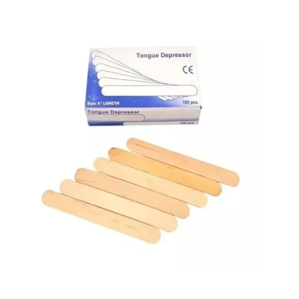 GENERICO - Paletas Para Depilación De Madera Desechables 100 Unidades