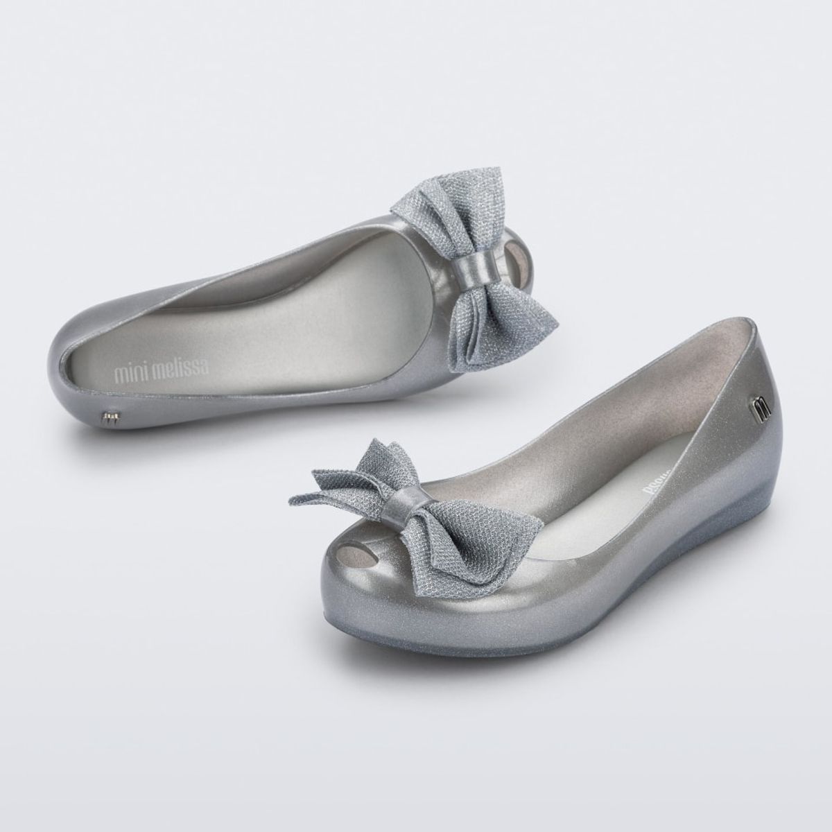 MELISSA - Ballerina Mini Melissa Ultragirl Sweet XII Infantil Plata Perlado