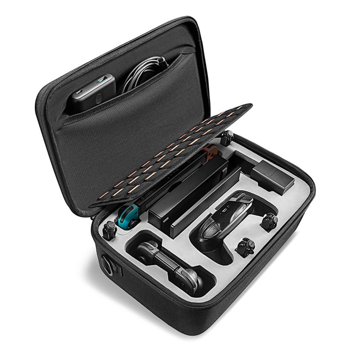 TOMTOC - Tomtoc Estuche de Almacenamiento FancyCase-G06 Nintendo Switch - Negro