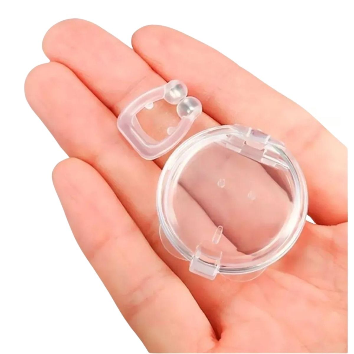 LOOK SHOP - Pack 2 Clip Nasal Anti Ronquidos Silicona Magnético. Estuche