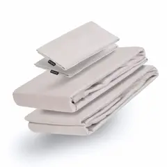 HYPNOS - Sábanas - 2 Plazas - 100% Bambú Orgánico - Gris -