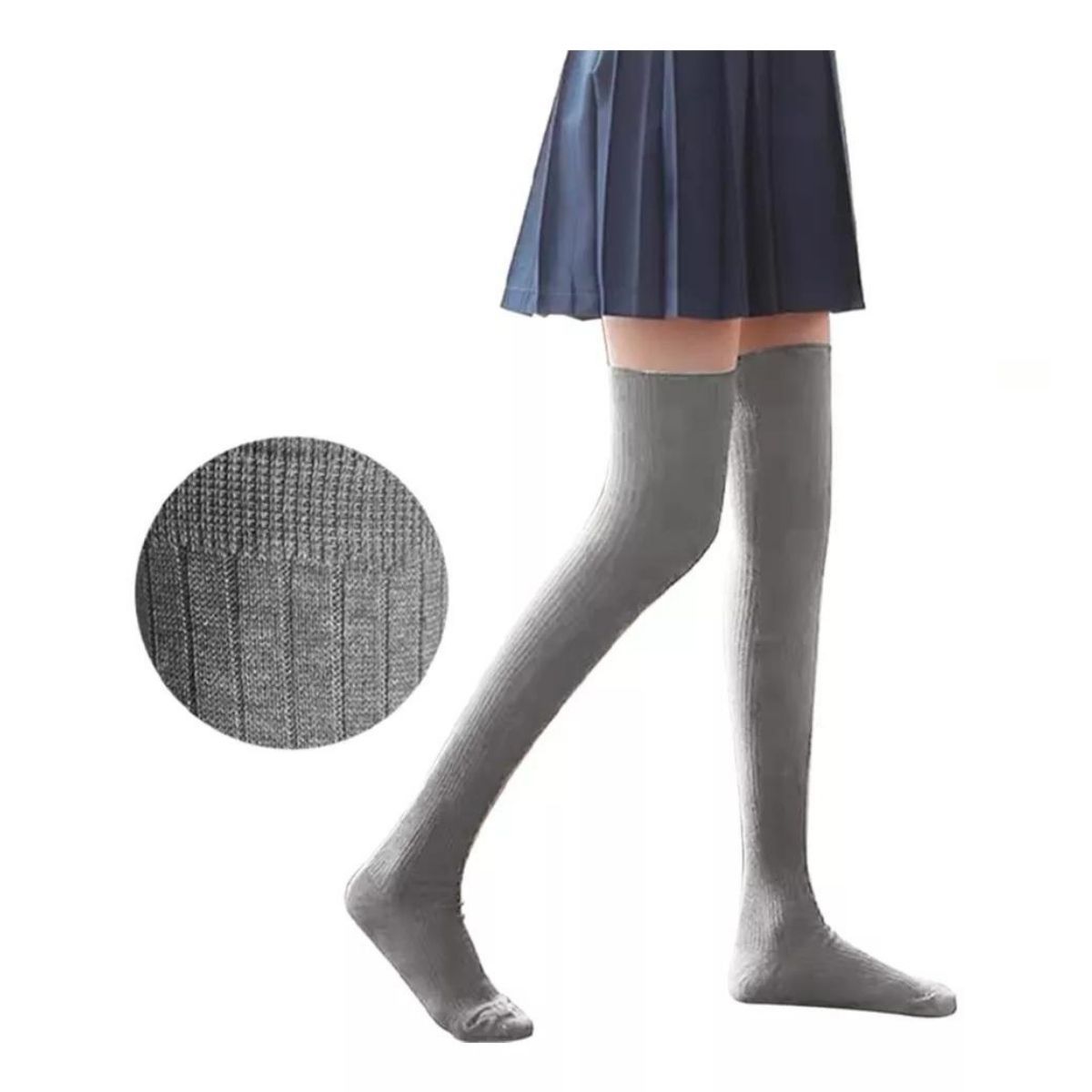 LOOK SHOP - Pack 3 Pares Bucaneras Escolares. Calceta Larga Colores.