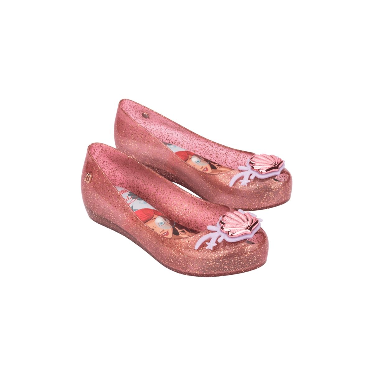 MELISSA - Ballerina Mini Melissa Ultragirl + Disney Princess Infantil Rosa Glitter