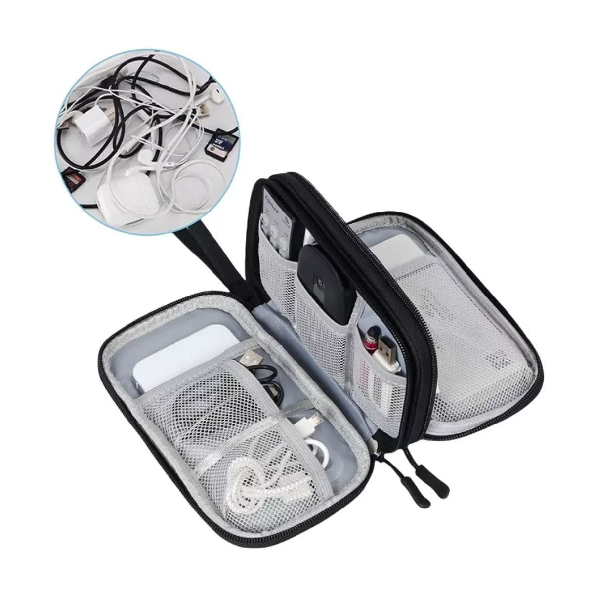 GENERICO - Organizador Portátil Bolsa De Doble Capa Para Accesorios