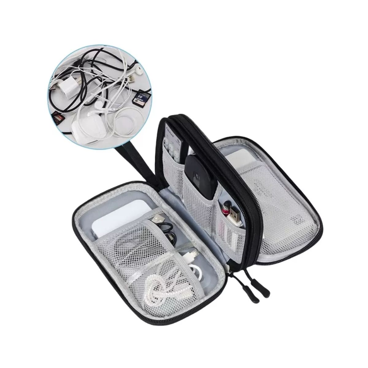 GENERICO - Organizador Portátil Bolsa De Doble Capa Para Accesorios